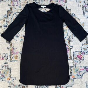 New York & Company Black Long Sleeve Dress